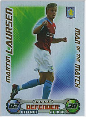 Soccer 2009 Topps Match Attax Premier League - M. Laursen