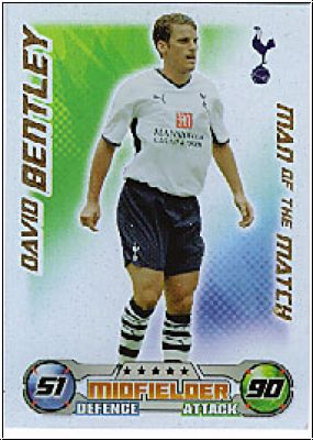 Soccer 2009 Topps Match Attax Premier League - D. Bentley