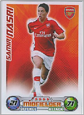 Soccer 2009 Topps Match Attax Premier League - S. Nasri