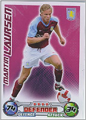 Soccer 2009 Topps Match Attax Premier League - M. Laursen