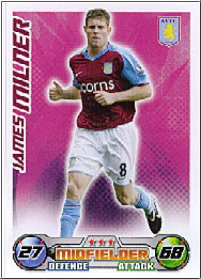 Soccer 2009 Topps Match Attax Premier League - J. Milner