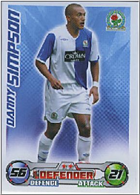 Fussball 2009 Topps Match Attax Premier League - D. Simpson