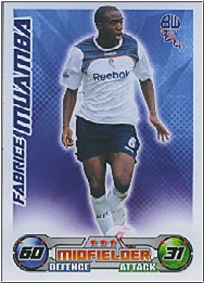 Soccer 2009 Topps Match Attax Premier League - F. Muamba