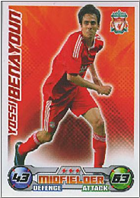 Soccer 2009 Topps Match Attax Premier League - Y. Benayoun