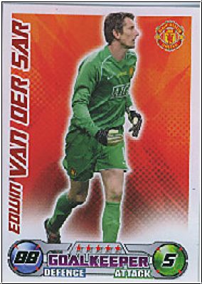 Soccer 2009 Topps Match Attax Premier League - E. van der Sar