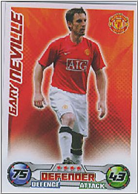 Fussball 2009 Topps Match Attax Premier League - G. Neville