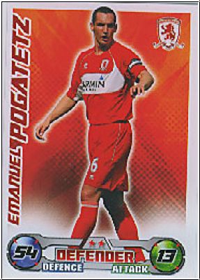 Fussball 2009 Topps Match Attax Premier League - E. Pogatetz