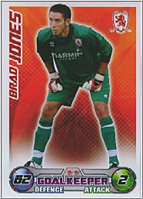 Soccer 2009 Topps Match Attax Premier League - B. Jones