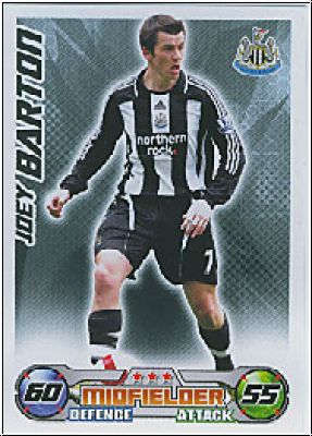 Soccer 2009 Topps Match Attax Premier League - J. Barton