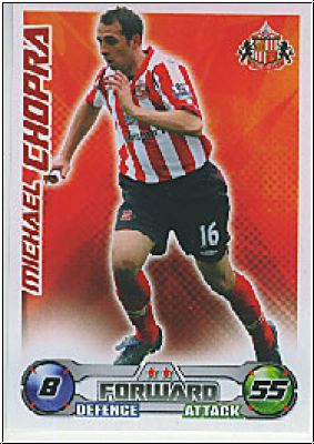 Soccer 2009 Topps Match Attax Premier League - M. Chopra