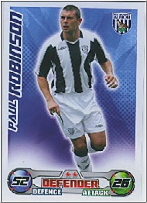 Soccer 2009 Topps Match Attax Premier League - P. Robinson