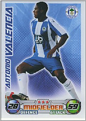 Fussball 2009 Topps Match Attax Premier League - A. Valencia