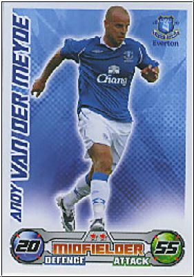 Fussball 2009 Topps Match Attax Premier League - van der Meyde