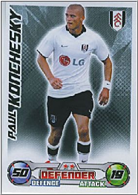 Soccer 2009 Topps Match Attax Premier League - P. Konchesky