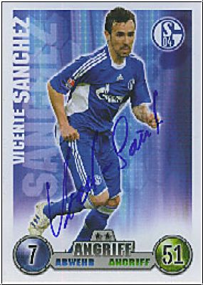 Fussball 2009 Topps Match Attax - Vicente Sanchez