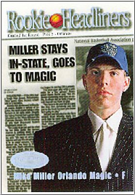 NBA 2000/01 Hoops Hot Prospects - No 9 of 15 RH - Mike Miller