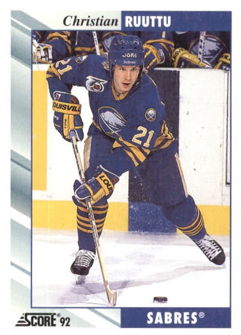 NHL 1992 / 93 Score - No 334 - Christian Ruuttu