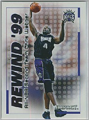 NBA 1999/00 SkyBox Impact Rewind '99 - No 20 of 40 RN - Chris Webber