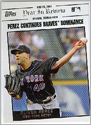 MLB 2008 Topps Year in Review - No YR53 - Oliver Perez