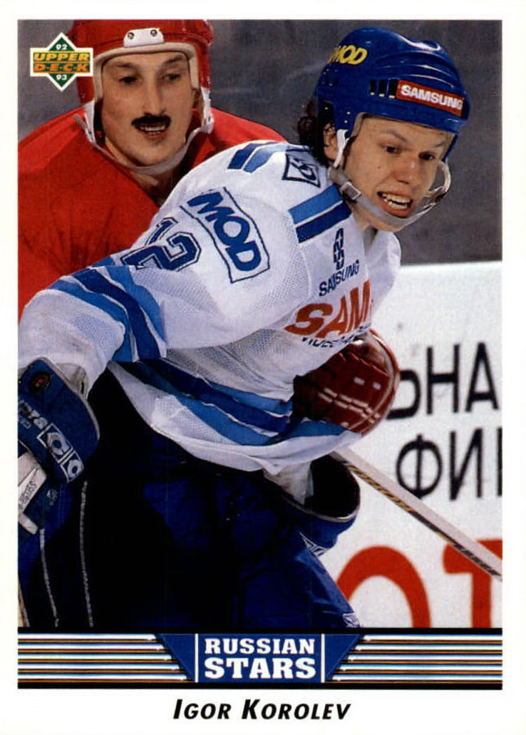 NHL 1992 / 93 Upper Deck - No 338 - Igor Korolev