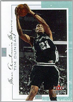 NBA 2000 / 01 Fleer Genuine - No 43 - Tim Duncan