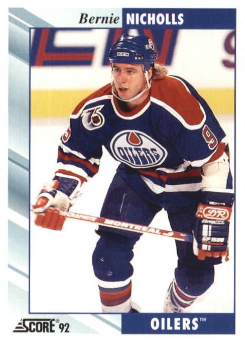 NHL 1992 / 93 Score - No 340 - Bernie Nicholls