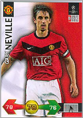 Fussball 2009 Panini UEFA Superstrikes - No 214 - Gary Neville