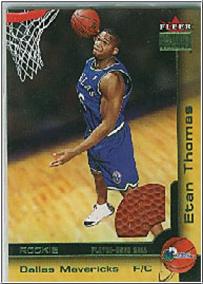 NBA 2000 / 01 Fleer Premium Rookie Game Balls - No 230 - Etan Thomas