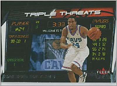 NBA 2000/01 Fleer Triple Crown Triple Threads - No 9 of 15 TT - Andre Miller