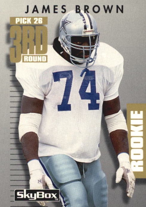 NFL 1992 SkyBox Prime Time - No 343 - James Brown