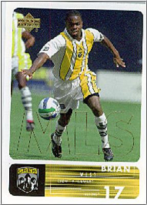 Soccer 2000 Upper Deck MLS Soccer - No 27 - Brian West