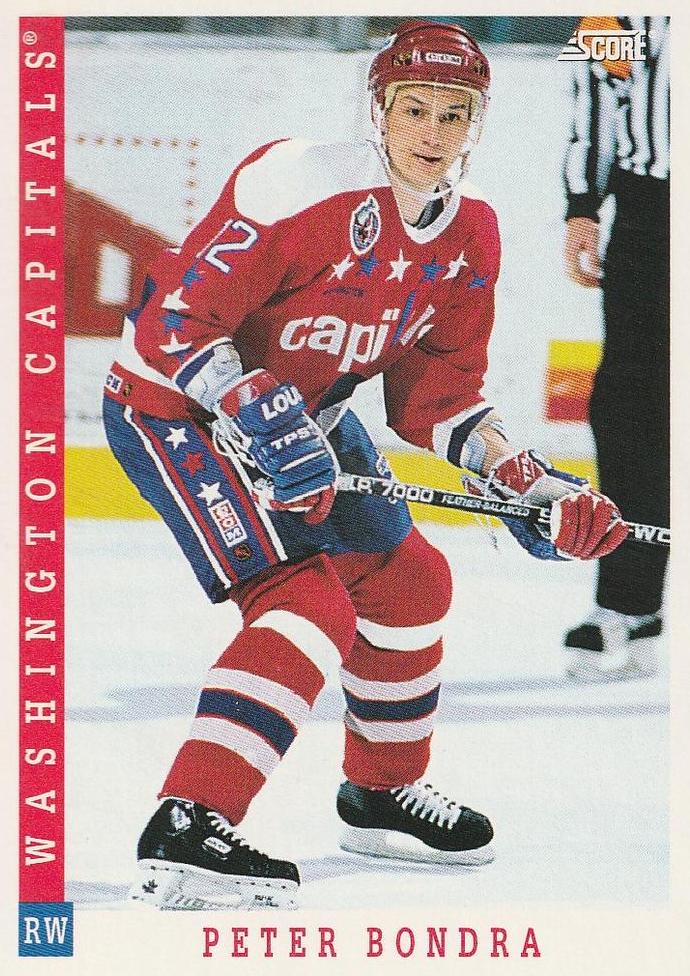 NHL 1993 / 94 Score Canadian - No 344 - Peter Bondra