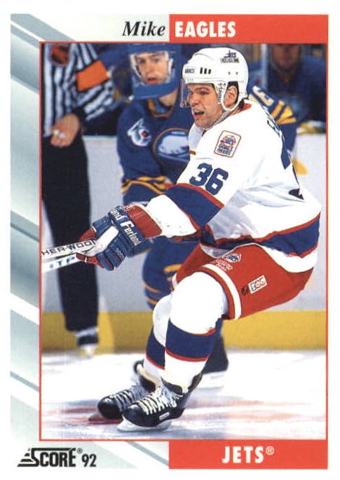 NHL 1992 / 93 Score - No 345 - Mike Eagles