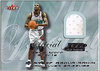 NBA 2000/01 Fleer Tradition Feel the Game - No 1 - Shareef Abdur-Rahim