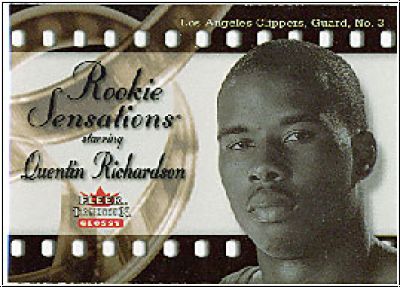 NBA 2000/01 Fleer Tradition Glossy Rookie Sensations - No 20 - Quentin Richardson