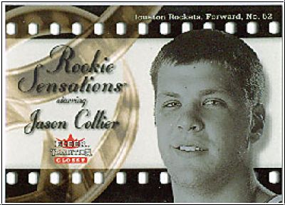 NBA 2000 / 01 Fleer Tradition Glossy Rookie Sensations - No 6 - Jason Collier