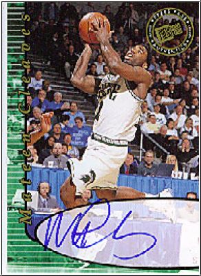NBA 2000 Press Pass Autographs - No 3 - Mateen Cleaves