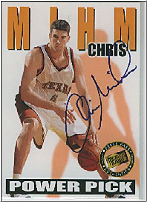 NBA 2000 Press Pass Power Pick Autographs - No 2 - C. Mihm