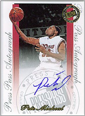 NBA 2000 Press Pass SE Autographs - No 19 - Pete Mickeal