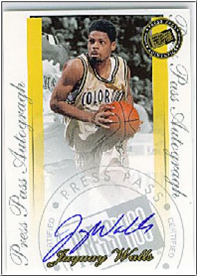 NBA 2000 Press Pass SE Autographs - No. 36 - Jaquay Walls