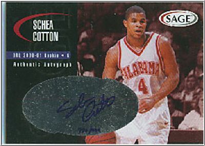 NBA 2000 SAGE Autographs - No A10 - Schea Cotton