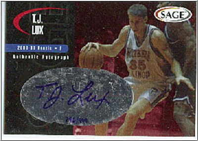 NBA 2000 SAGE Autographs - No A32 - T.J. Lux