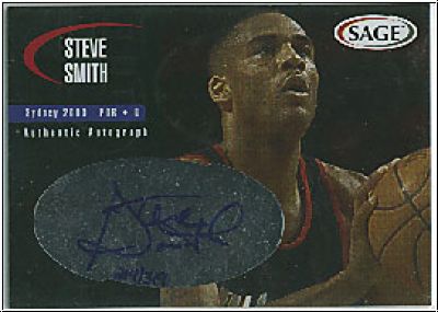 NBA 2000 SAGE Autographs - No A45 - Steve Smith