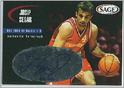 NBA 2000 SAGE Autographs - No A44 - Josip Sesar