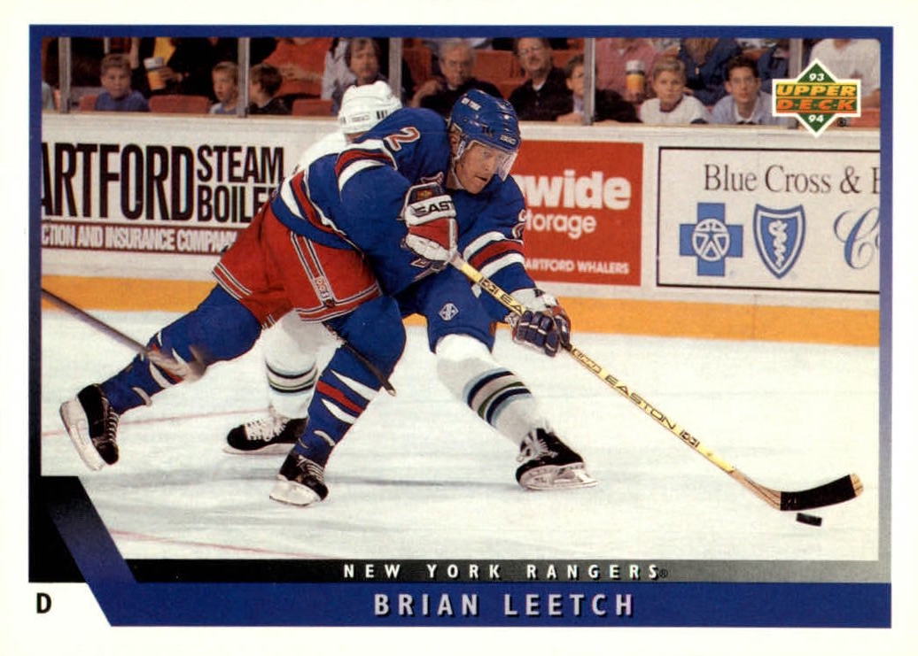 NHL 1993 / 94 Upper Deck - No 348 - Brian Leetch