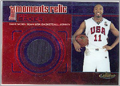 NBA 2000 / 01 Finest Moment Relics - No FRM1 - Vin Baker