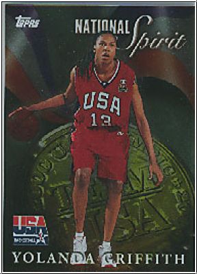 NBA 2000 Topps Team USA National Spirit - No NS17 - Yolanda Griffith