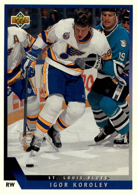 NHL 1993 / 94 Upper Deck - No 353 - Igor Korolev
