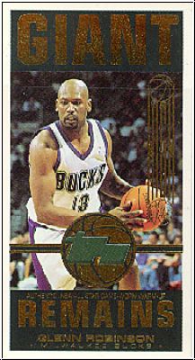 NBA 2001 / 02 Topps High Topps Giant Remains - No GR-GR - Glenn Robinson