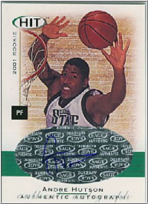 NBA 2001 SAGE HIT Autographs - No A34